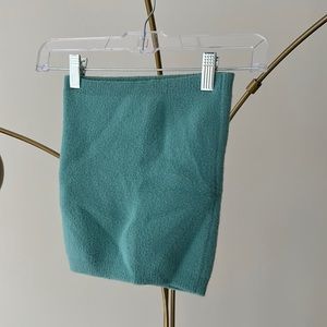 Zara emerald green tube top tops - sleeveless tops